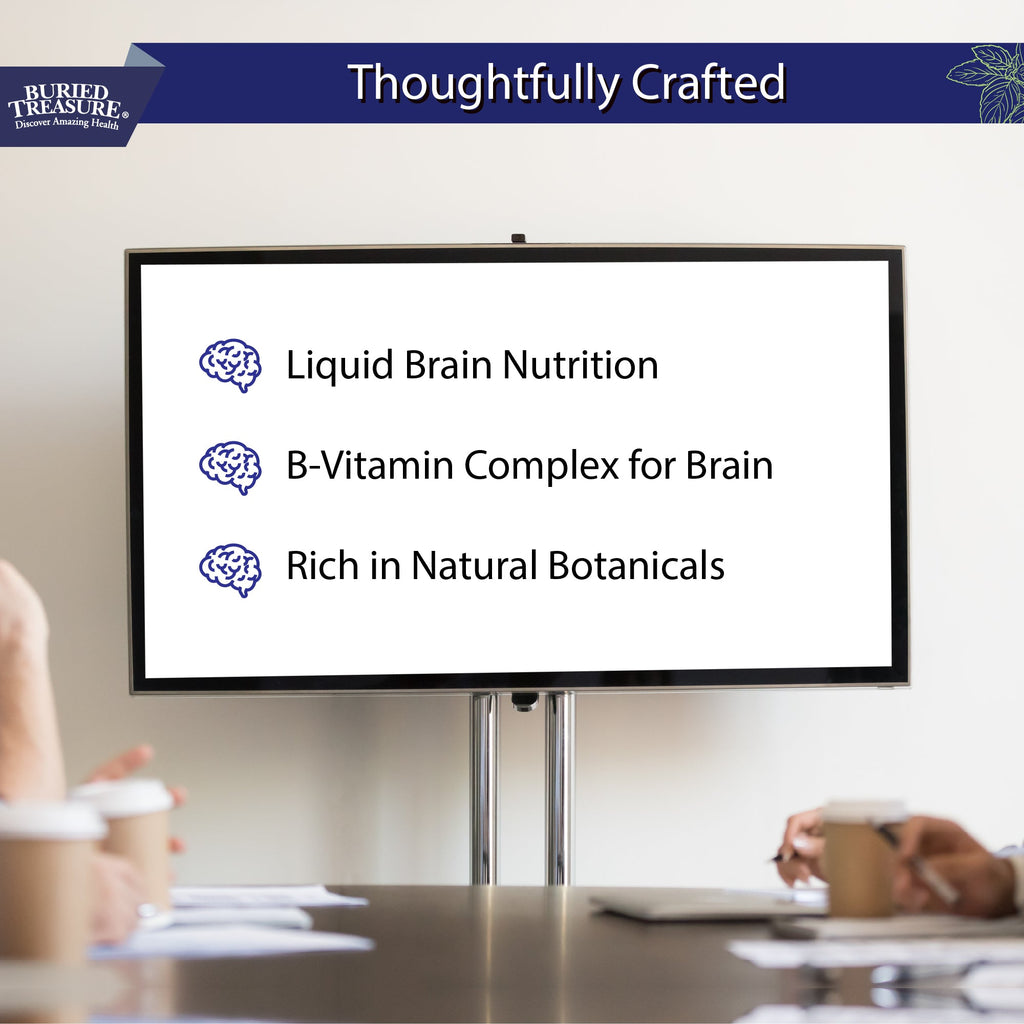 Neuro Nectar Liquid Brain Nutrition - Supports Cognitive Function, Mental Clarity, and Focus with B-Vitamins, DHA Omega 3, Ginkgo Biloba, and Herbal Extracts - 16 oz