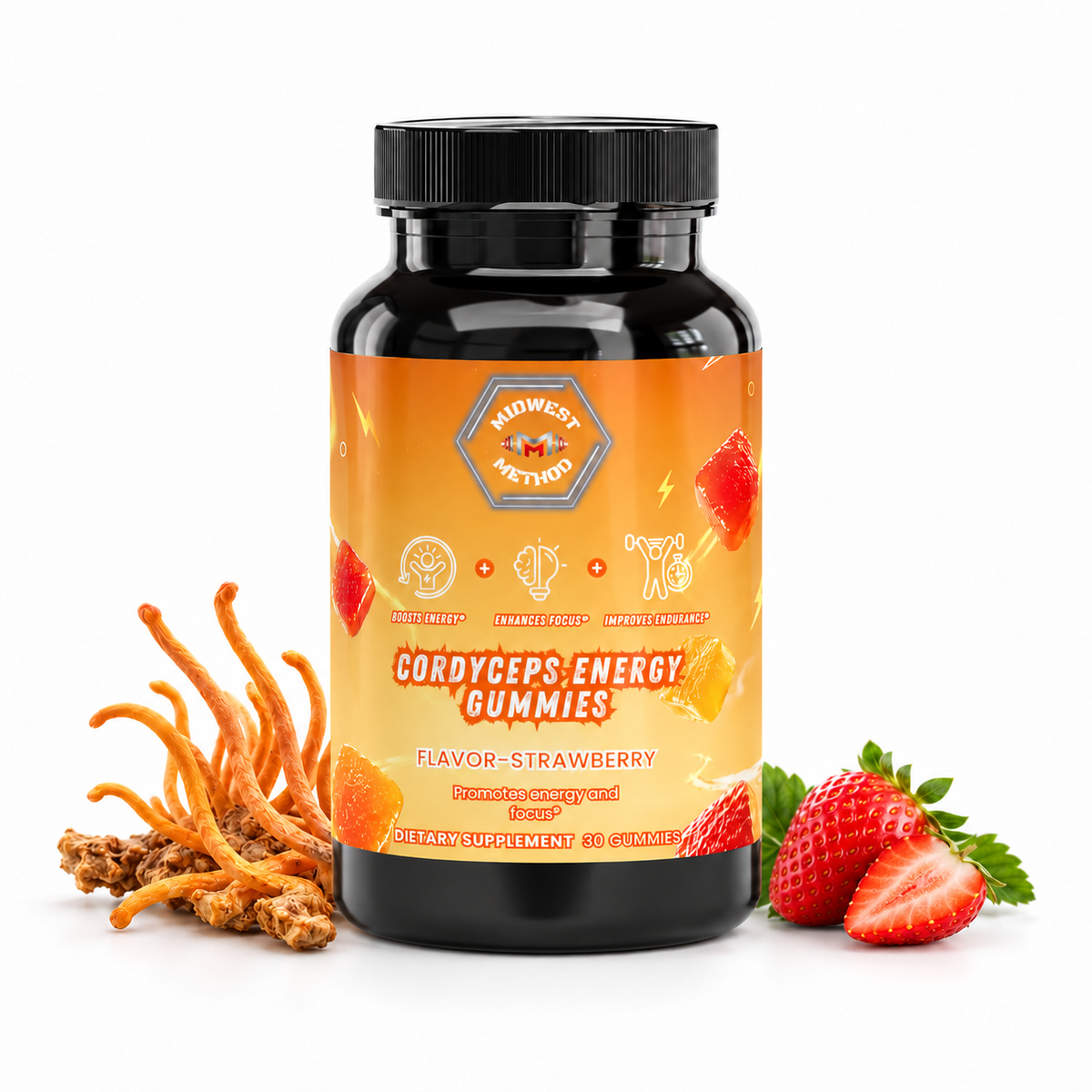Cordyceps Energy Gummies (Strawberry)