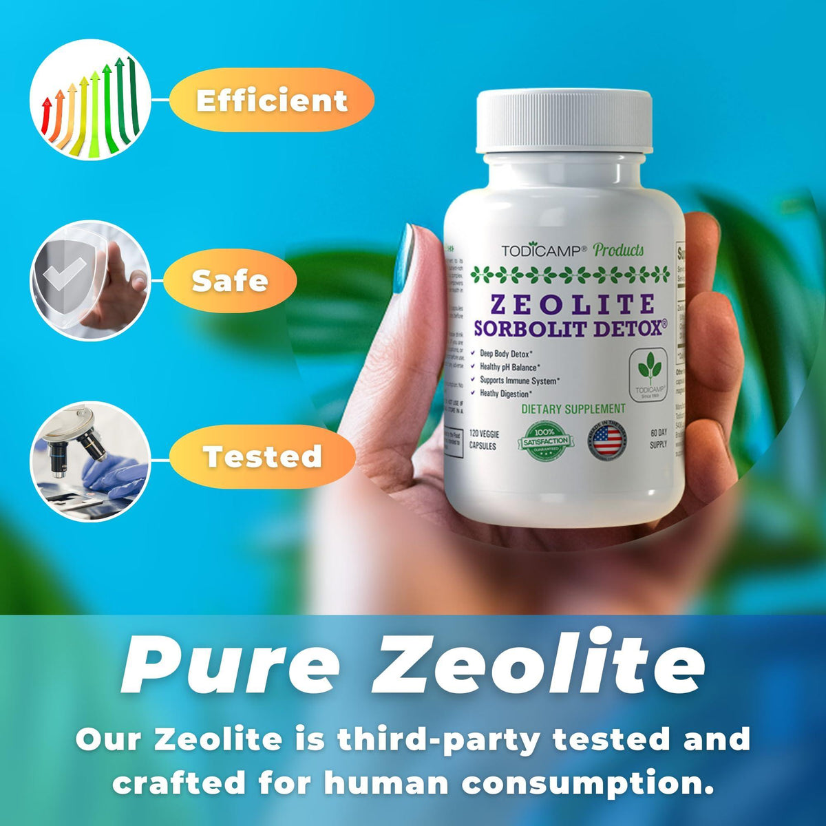 Zeolite Detox Capsules   120 Zeolite Capsules   1 2 µm Clinoptilolite Zeolite Detox   2 Months Supply Zeolite Clinoptilolite Capsules   Zeolite Sorbolit Detox   Zeolite Pills