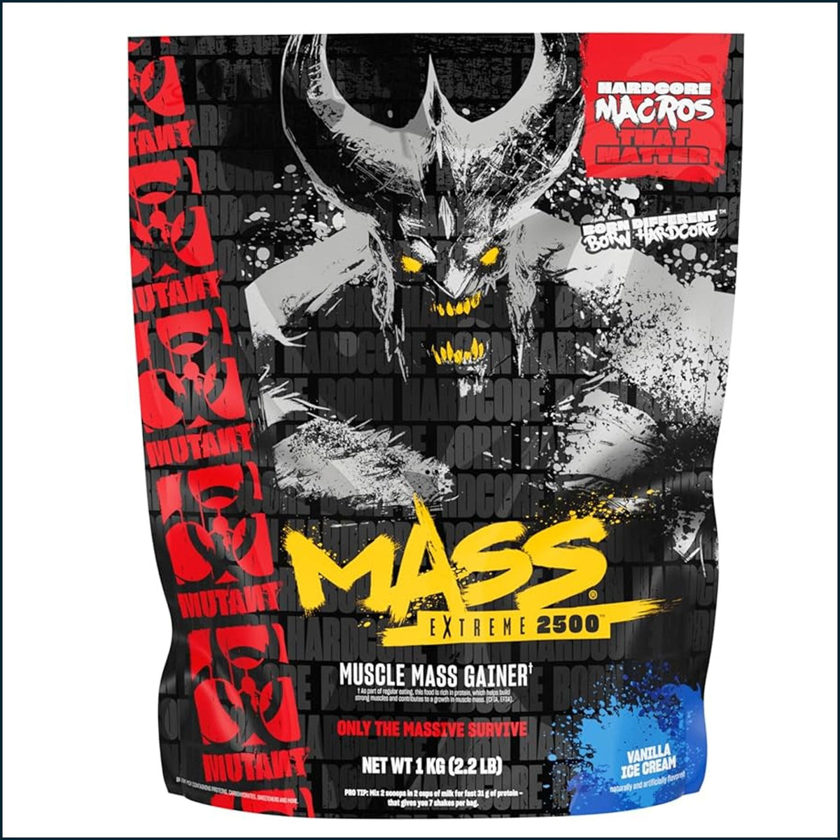 Mutant Mass Extreme 2500 — High-Calorie Mass Gainer for Serious Size & Strength